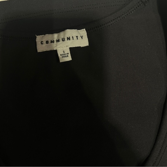 Community (Aritzia) Black Sleeveless Stretch Midi Dress. Size Small. - Picture 4 of 6